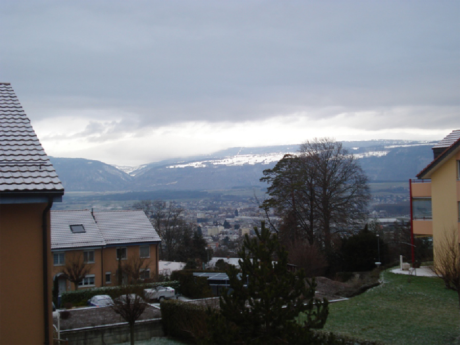 Giboulées de neige sur le Jura