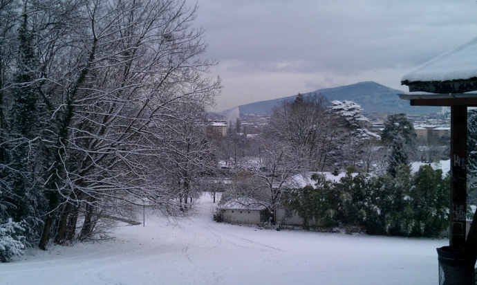 Genève sous la neige