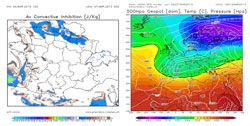 Prévisions numériques du modèle GFS et wrf-nmm