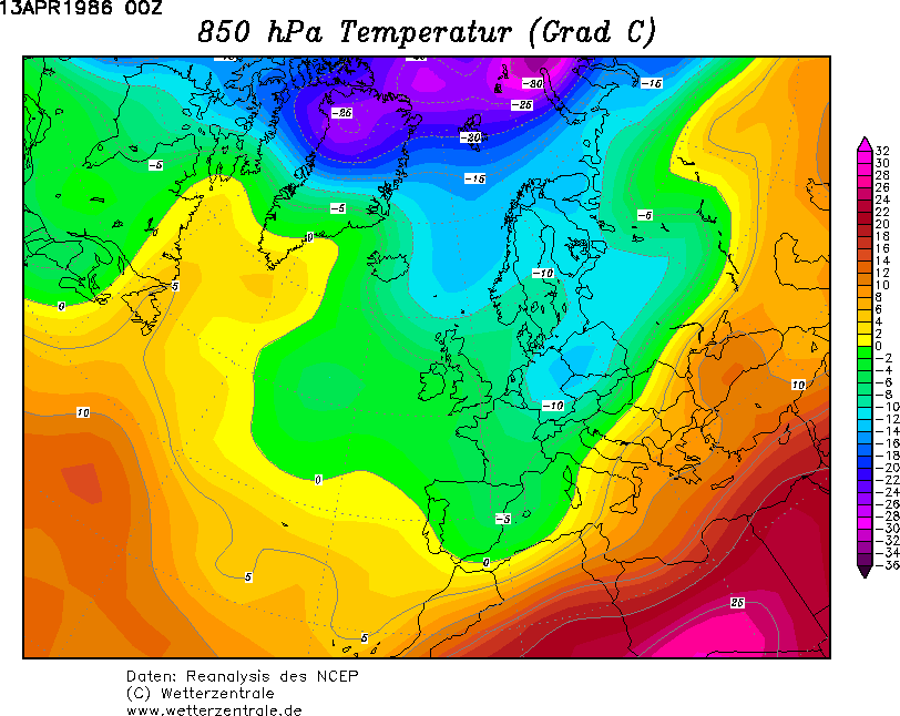 Température à 1500 mètres