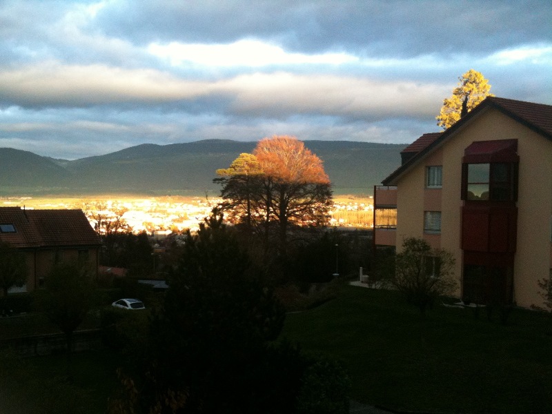 Nuages résiduels sur Yverdon-les-Bains